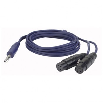 DAP-AUDIO сигнальный кабель 1,5 метра 2 XLR/F - Jack stereo